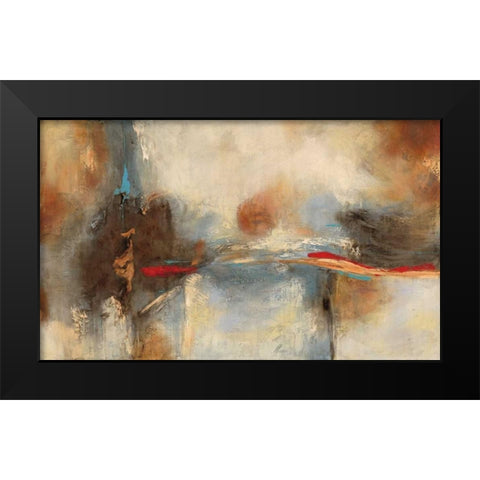 Centre Point Black Modern Wood Framed Art Print by Villarreal Villarreal, Gabriela