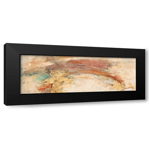Land, Water, Sky Panel 2 Black Modern Wood Framed Art Print by Villarreal Villarreal, Gabriela