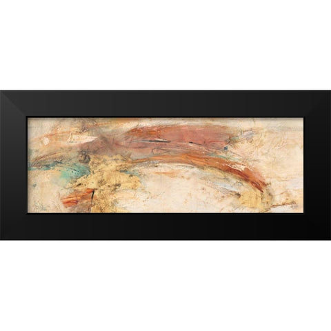 Land, Water, Sky Panel 2 Black Modern Wood Framed Art Print by Villarreal Villarreal, Gabriela