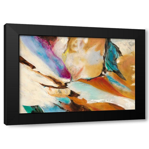 Northern Lights Black Modern Wood Framed Art Print with Double Matting by Villarreal Villarreal, Gabriela