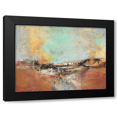Deconstructed Landscape Black Modern Wood Framed Art Print with Double Matting by Villarreal Villarreal, Gabriela