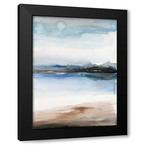 Flow 1 Black Modern Wood Framed Art Print by Gold, Lora