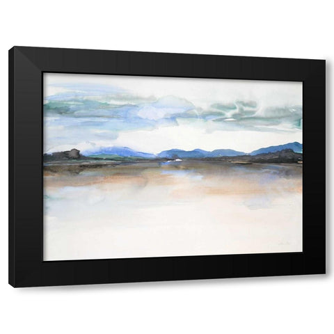 Stillness Black Modern Wood Framed Art Print with Double Matting by Gold, Lora