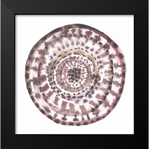 Global Mandala 1 Black Modern Wood Framed Art Print by Gold, Lora