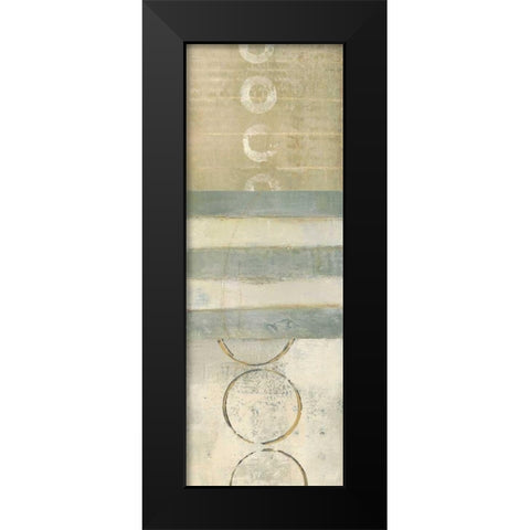 Shape Shifting 1 Black Modern Wood Framed Art Print by Becher, Donna