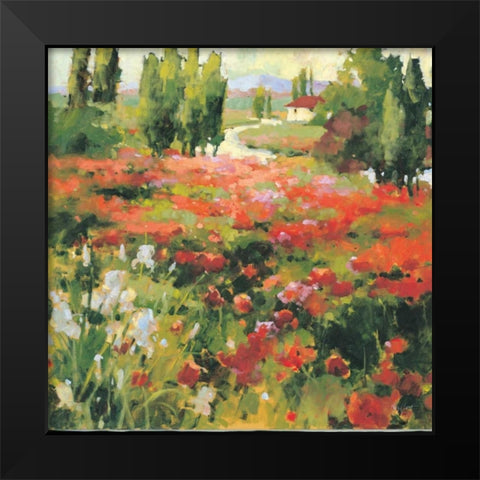 Summer Morning Black Modern Wood Framed Art Print by Grant, Kay