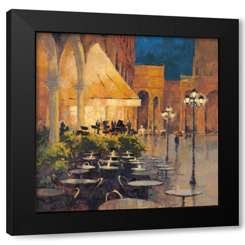 Evening Serenade Black Modern Wood Framed Art Print by Grant, Kay
