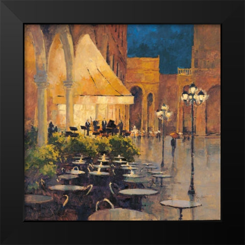 Evening Serenade Black Modern Wood Framed Art Print by Grant, Kay