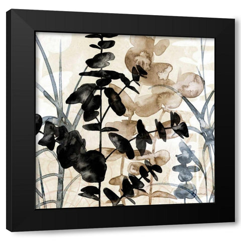 Natural Botanical 1 Black Modern Wood Framed Art Print with Double Matting by Pluch, Melissa