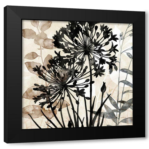 Natural Botanical 2 Black Modern Wood Framed Art Print with Double Matting by Pluch, Melissa