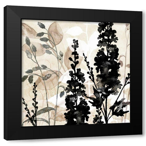 Natural Botanical 3 Black Modern Wood Framed Art Print with Double Matting by Pluch, Melissa