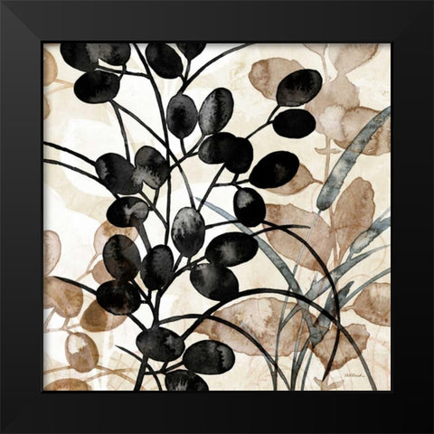 Natural Botanical 4 Black Modern Wood Framed Art Print by Pluch, Melissa