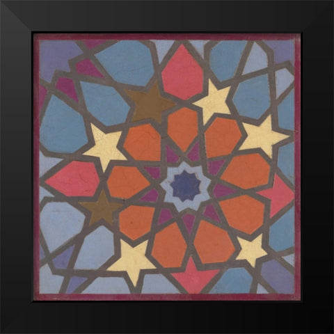 Global Star Black Modern Wood Framed Art Print by Smith, Hope