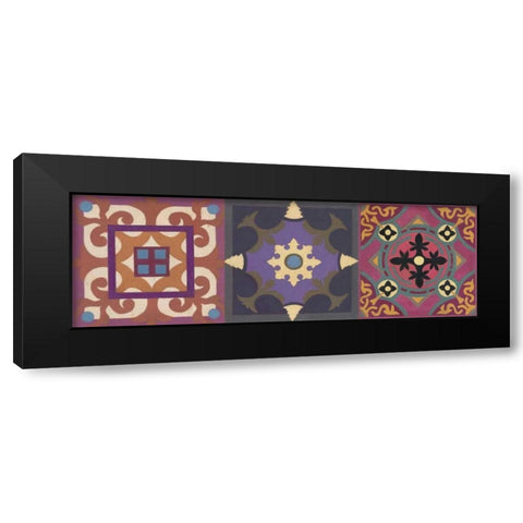 Global Triptych 2 Black Modern Wood Framed Art Print by Smith, Hope