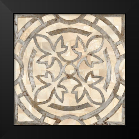 NATURAL MOROCCAN TILE 3 Black Modern Wood Framed Art Print by Smith, Hope