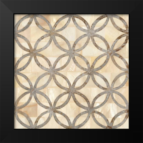 NATURAL MOROCCAN TILE 4 Black Modern Wood Framed Art Print by Smith, Hope