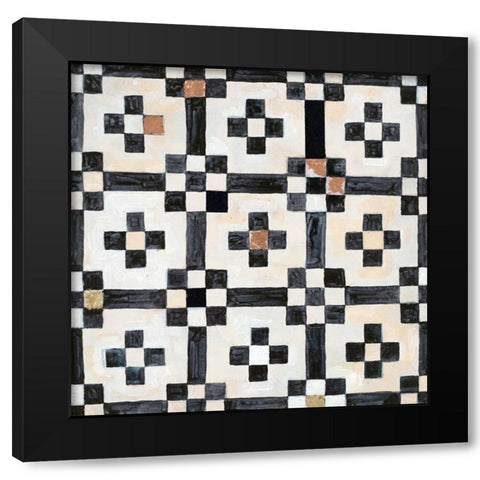 Tribal Impression 2 Black Modern Wood Framed Art Print by Smith, Hope