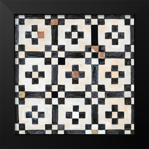 Tribal Impression 2 Black Modern Wood Framed Art Print by Smith, Hope