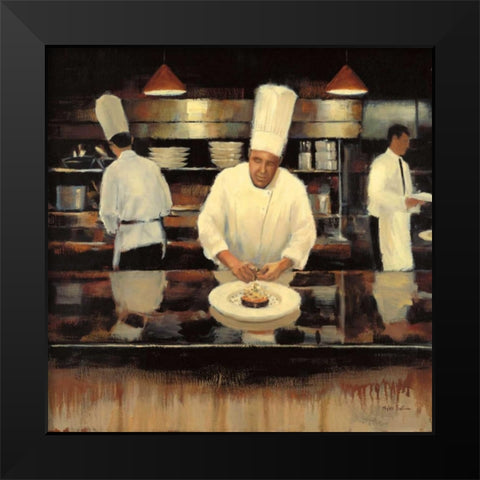 Brasserie Cuisine Black Modern Wood Framed Art Print by Sullivan, Myles