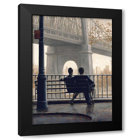 Urban Reflections Black Modern Wood Framed Art Print with Double Matting by Sullivan, Miles