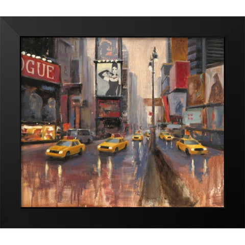 Urban Lady Black Modern Wood Framed Art Print by Sullivan, Myles