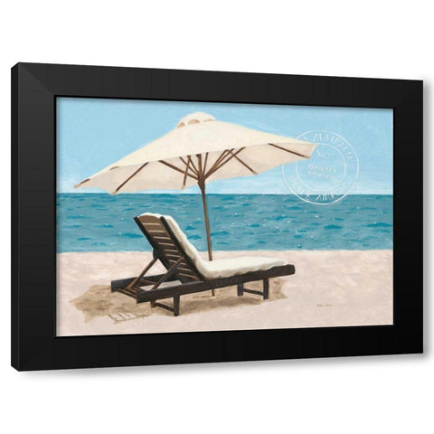 Escape and Relax Black Modern Wood Framed Art Print by Sullivan, Myles