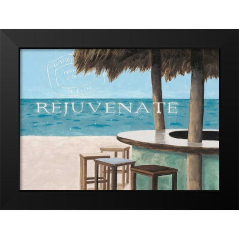 Escape and Rejuvenate Black Modern Wood Framed Art Print by Sullivan, Myles