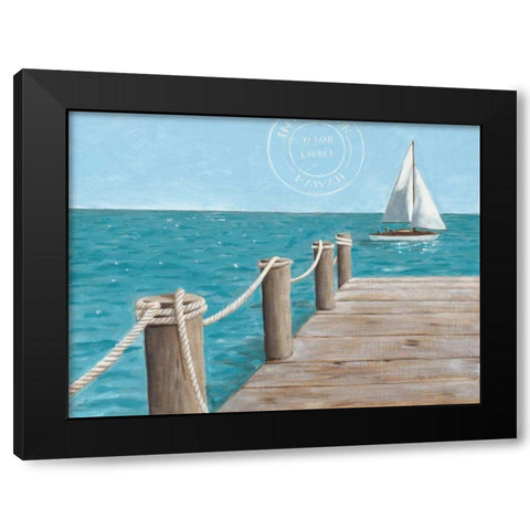 Escape and Let Go Black Modern Wood Framed Art Print with Double Matting by Sullivan, Myles