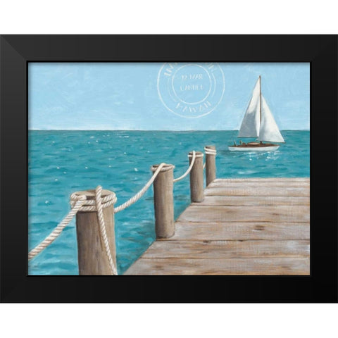 Escape and Let Go Black Modern Wood Framed Art Print by Sullivan, Myles