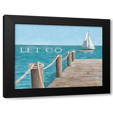 Escape and Let Go - no postmark Black Modern Wood Framed Art Print by Sullivan, Myles