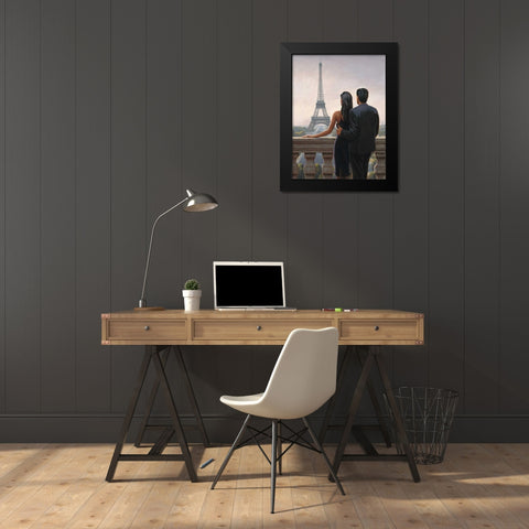 Big City Rendezvous Black Modern Wood Framed Art Print by Sullivan, Myles