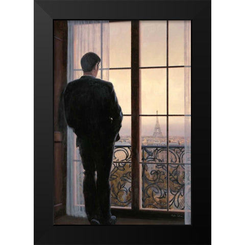 Waiting for Paris 1 Black Modern Wood Framed Art Print by Sullivan, Myles