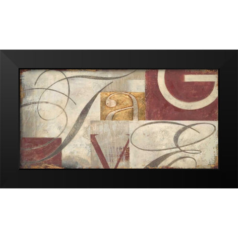 Typographers original Black Modern Wood Framed Art Print by Sullivan, Myles
