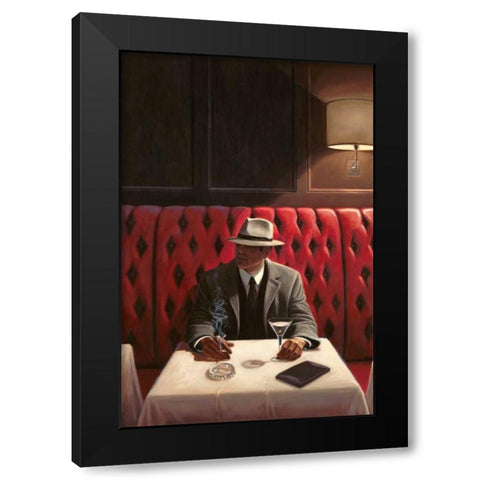 A Chance Encounter 2 Black Modern Wood Framed Art Print by Sullivan, Myles