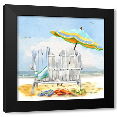 Our Favourite Chairs Black Modern Wood Framed Art Print with Double Matting by Escobedo, Mary