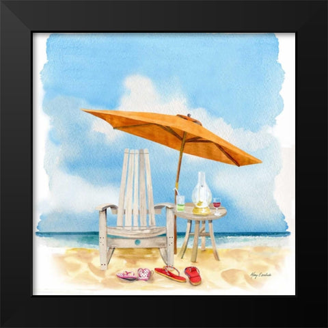 Best Seat In The House! Black Modern Wood Framed Art Print by Escobedo, Mary