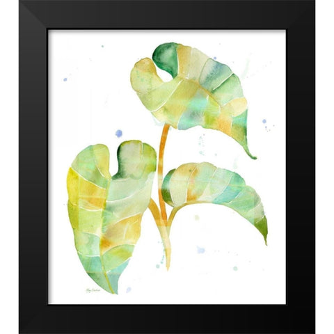 Watercolour Tropical 3 Black Modern Wood Framed Art Print by Escobedo, Mary
