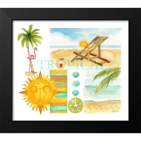 Tropical Sun Black Modern Wood Framed Art Print by Escobedo, Mary