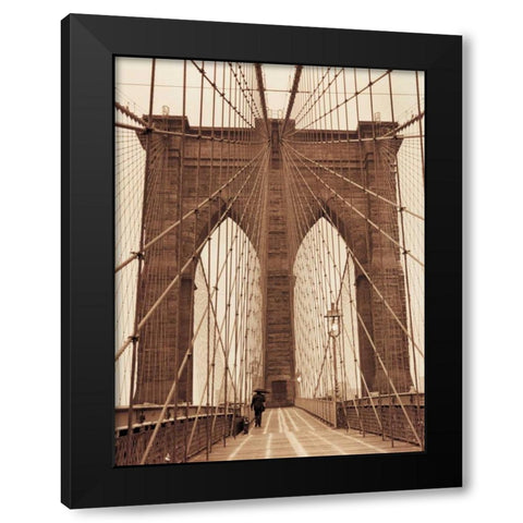 The Promenade Black Modern Wood Framed Art Print with Double Matting by Gleyzer, Sasha