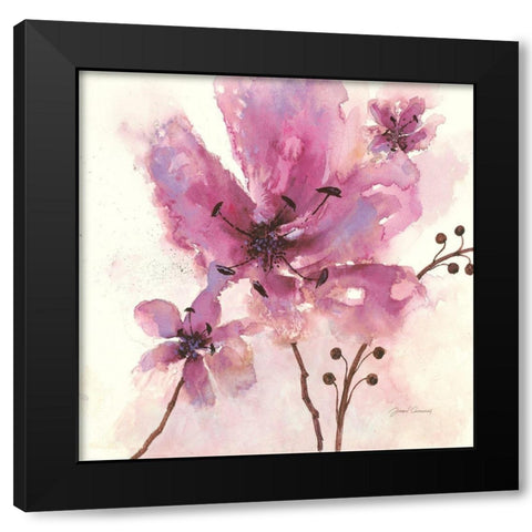 In Bloom 1 Black Modern Wood Framed Art Print with Double Matting by Gottschlag, Jurgen