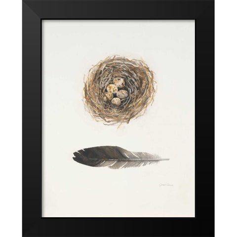 Field Study Nest Black Modern Wood Framed Art Print by Gottschlag, Jurgen