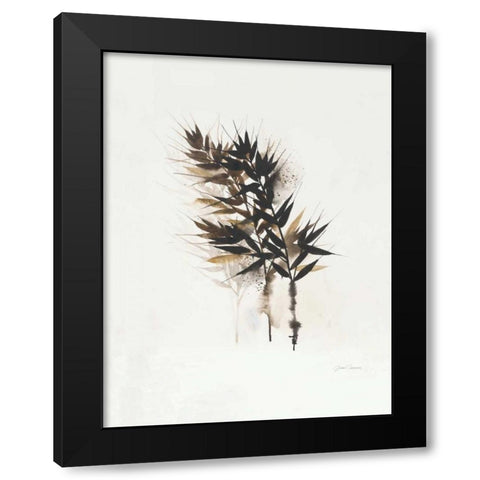 Field Study Grasses Black Modern Wood Framed Art Print with Double Matting by Gottschlag, Jurgen