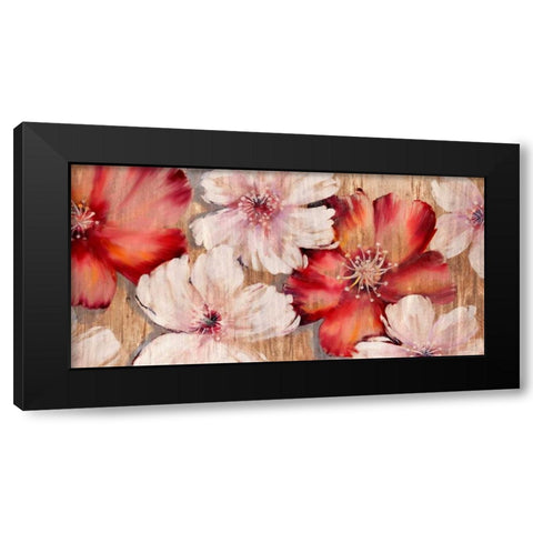 Barnwood Blossoms Black Modern Wood Framed Art Print with Double Matting by Gottschlag, Jurgen