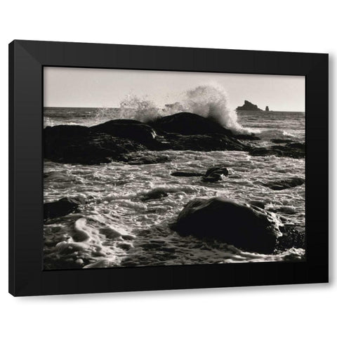 Roar of the Ocean Black Modern Wood Framed Art Print with Double Matting by Aniballi, Brett