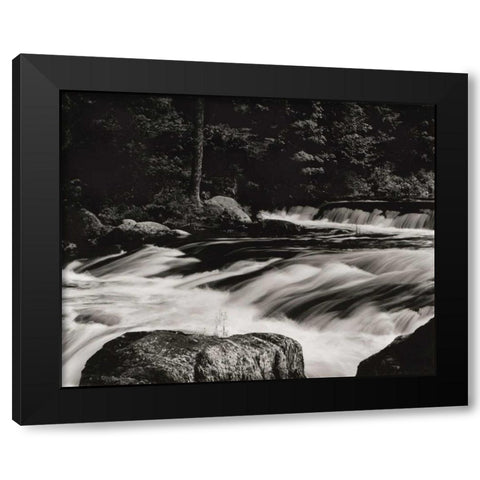 Rushing Waters Black Modern Wood Framed Art Print with Double Matting by Aniballi, Brett