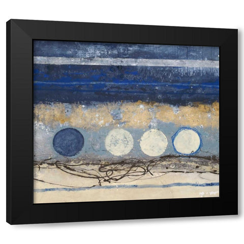 Partial Eclipse 2 Black Modern Wood Framed Art Print with Double Matting by Ioco, Filippo