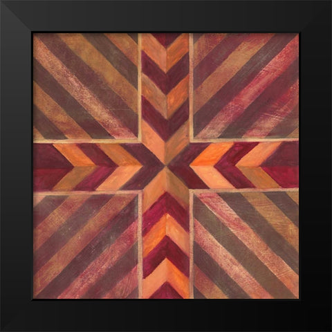 Southwestern Mark 1  Black Modern Wood Framed Art Print by Ioco, Filippo