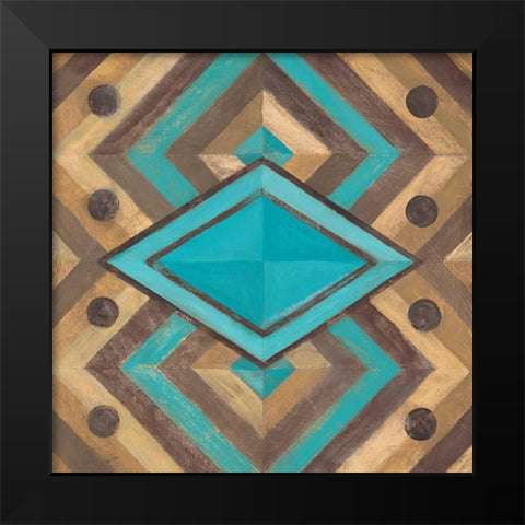 Southwestern Navajo 1 Black Modern Wood Framed Art Print by Ioco, Filippo