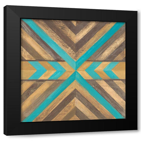 Southwestern Navajo 2 Black Modern Wood Framed Art Print by Ioco, Filippo