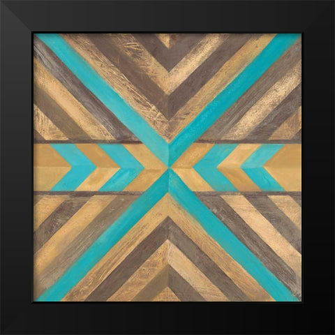 Southwestern Navajo 2 Black Modern Wood Framed Art Print by Ioco, Filippo